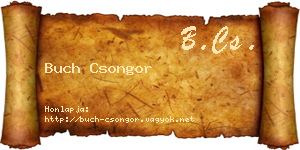 Buch Csongor névjegykártya